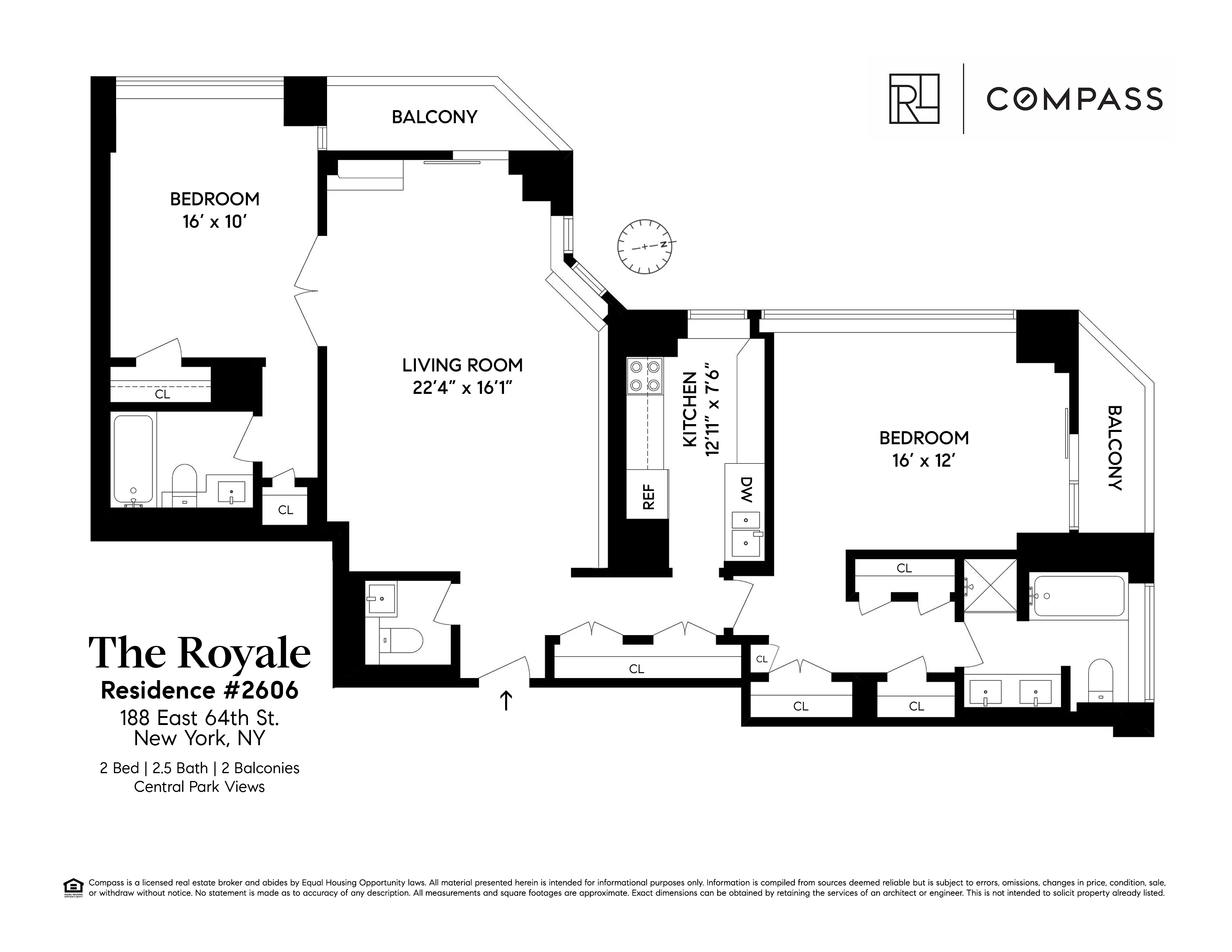 Floorplan for 188 East 64th Street, 2606