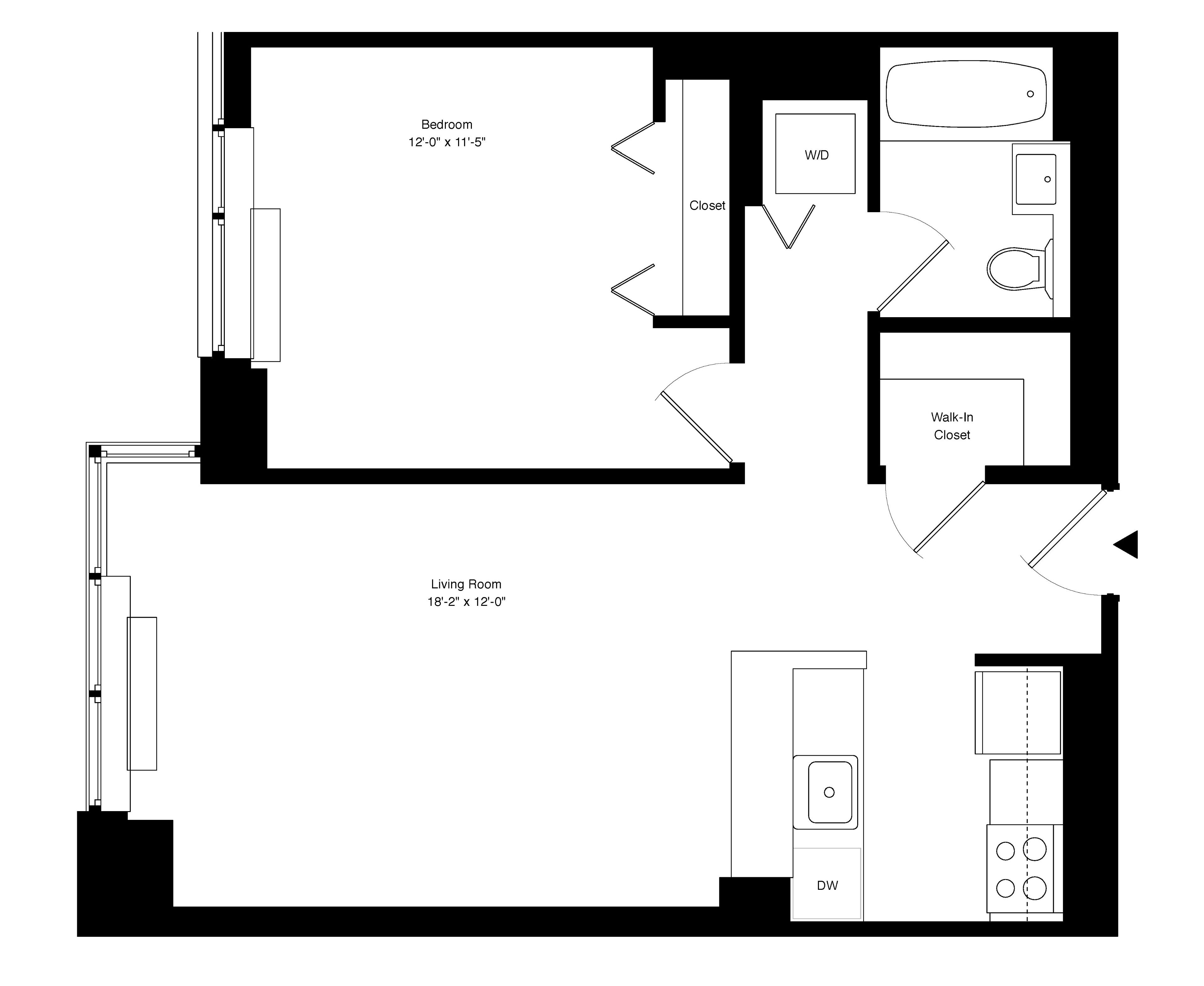 Floorplan for 55 West 25th Street, 30-F