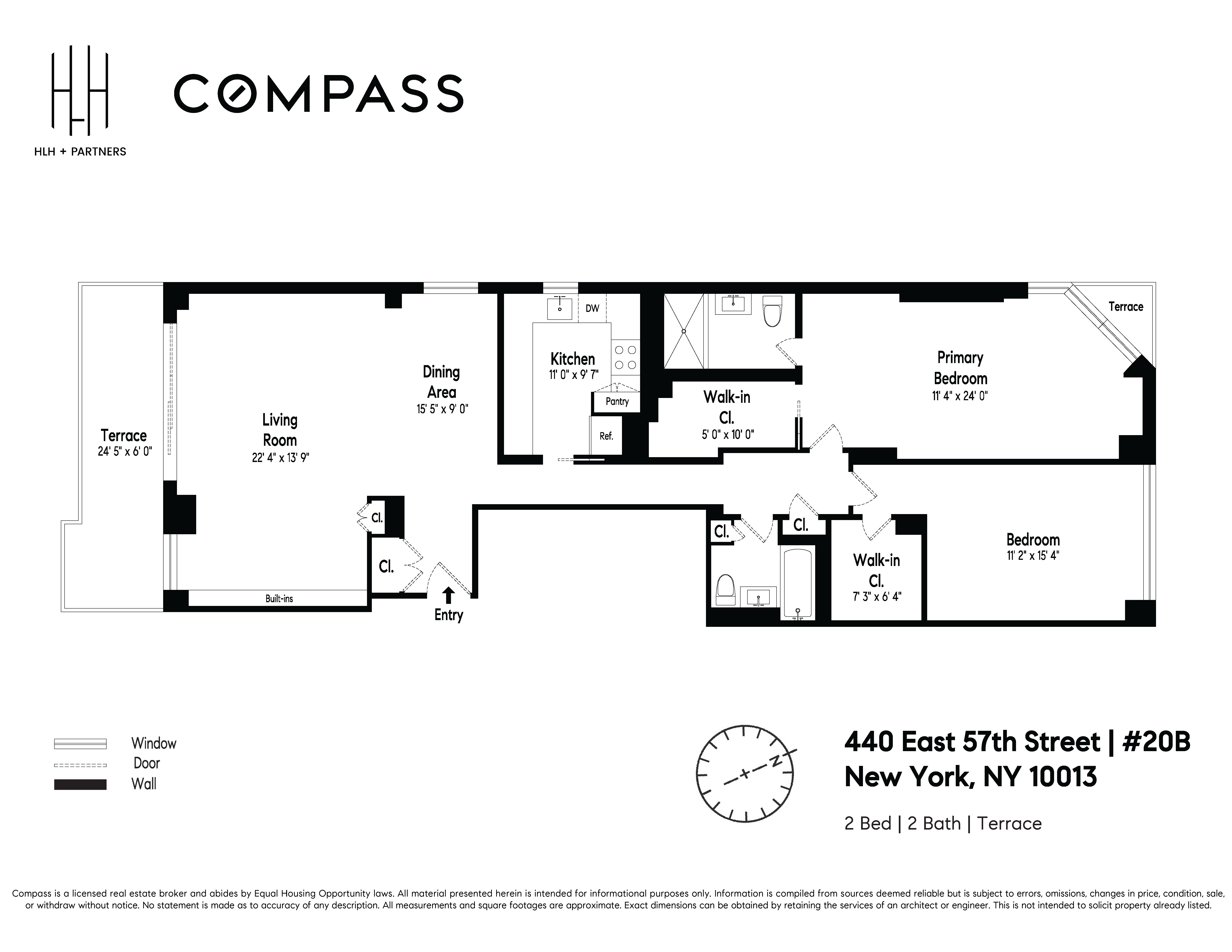 Floorplan for 440 East 57th Street, 20B