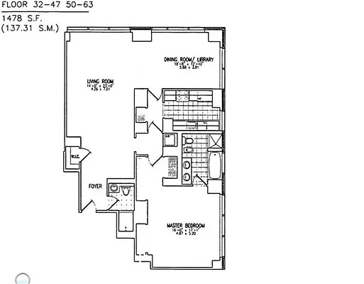 Floorplan for 845 United Nations Plaza, 56E