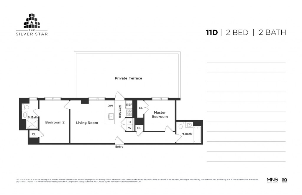 Floorplan for 37-14 36th Street, 11-D