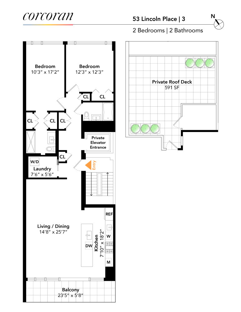 Floorplan for 53 Lincoln Place, 3