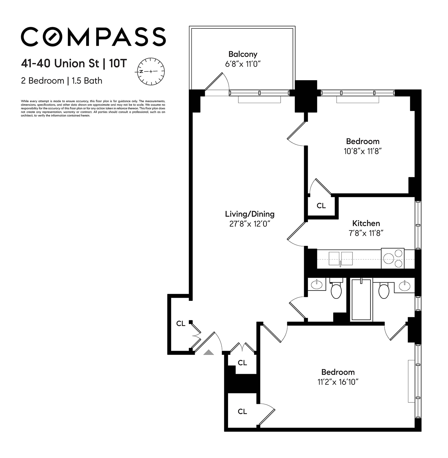 Floorplan for 41-40 Union Street, 10T