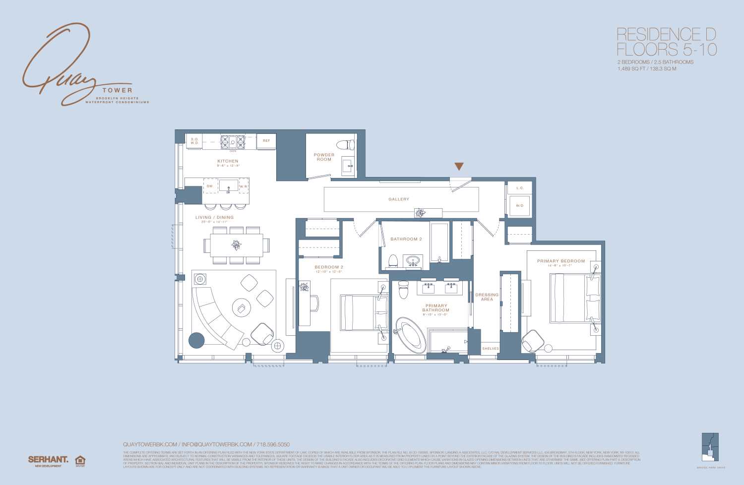 Floorplan for 50 Bridge Park Drive, 5D