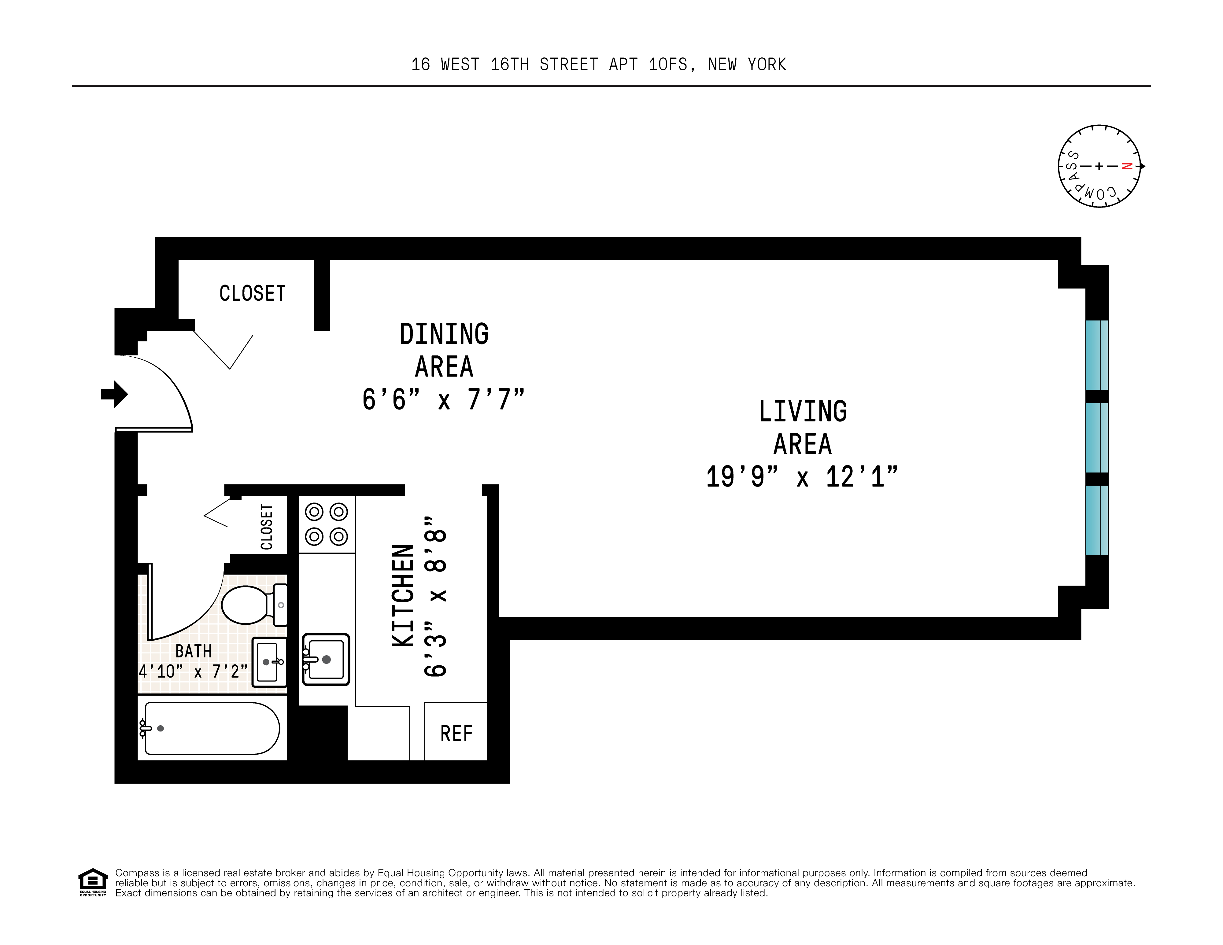 Floorplan for 16 West 16th Street, 10FS