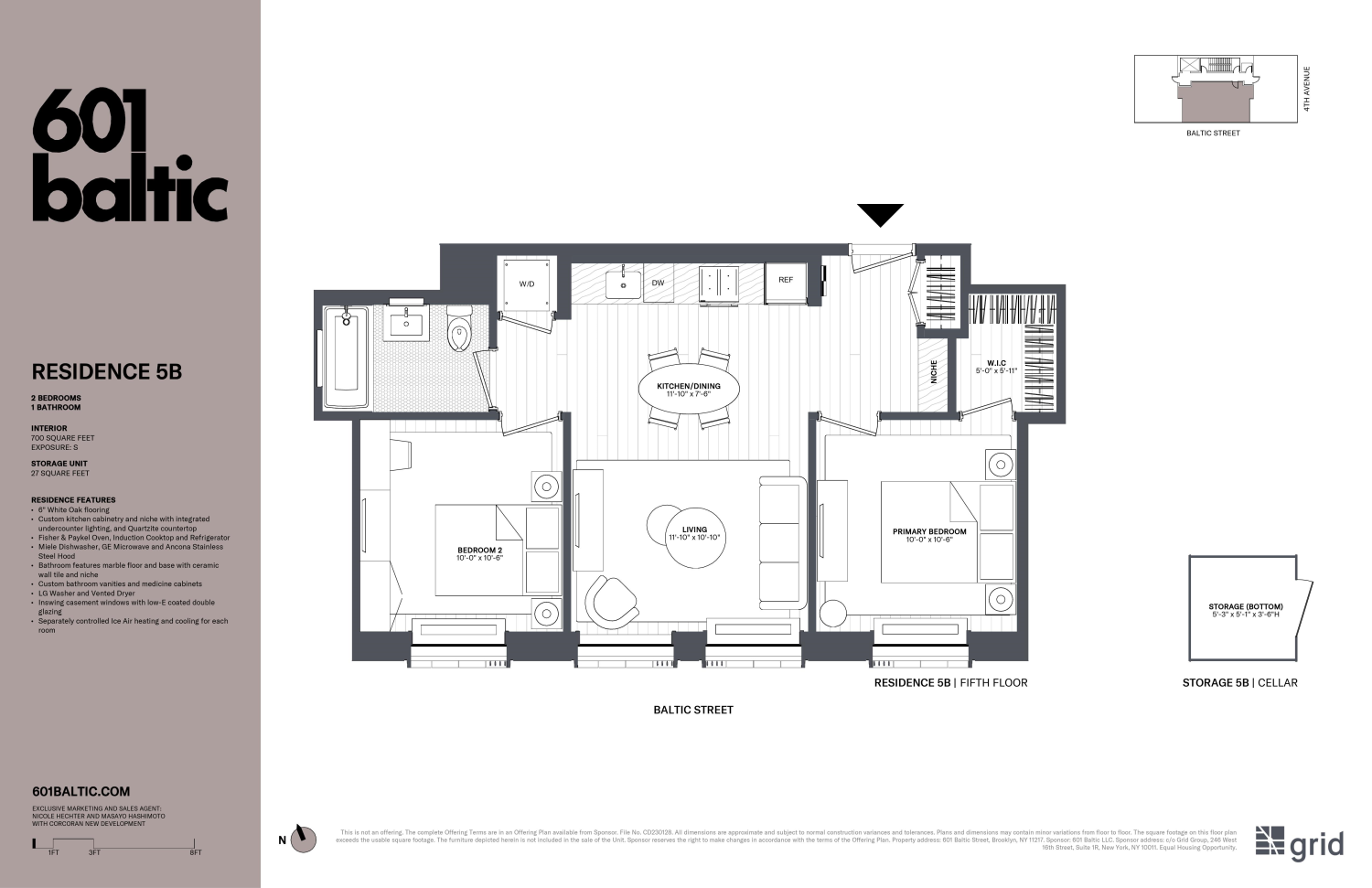 Floorplan for 601 Baltic Street, 5