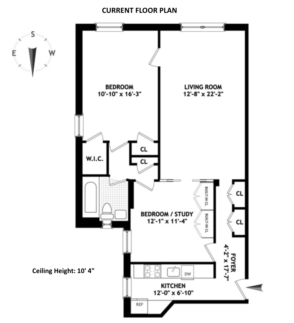 Floorplan for 120 East 86th Street, 6C