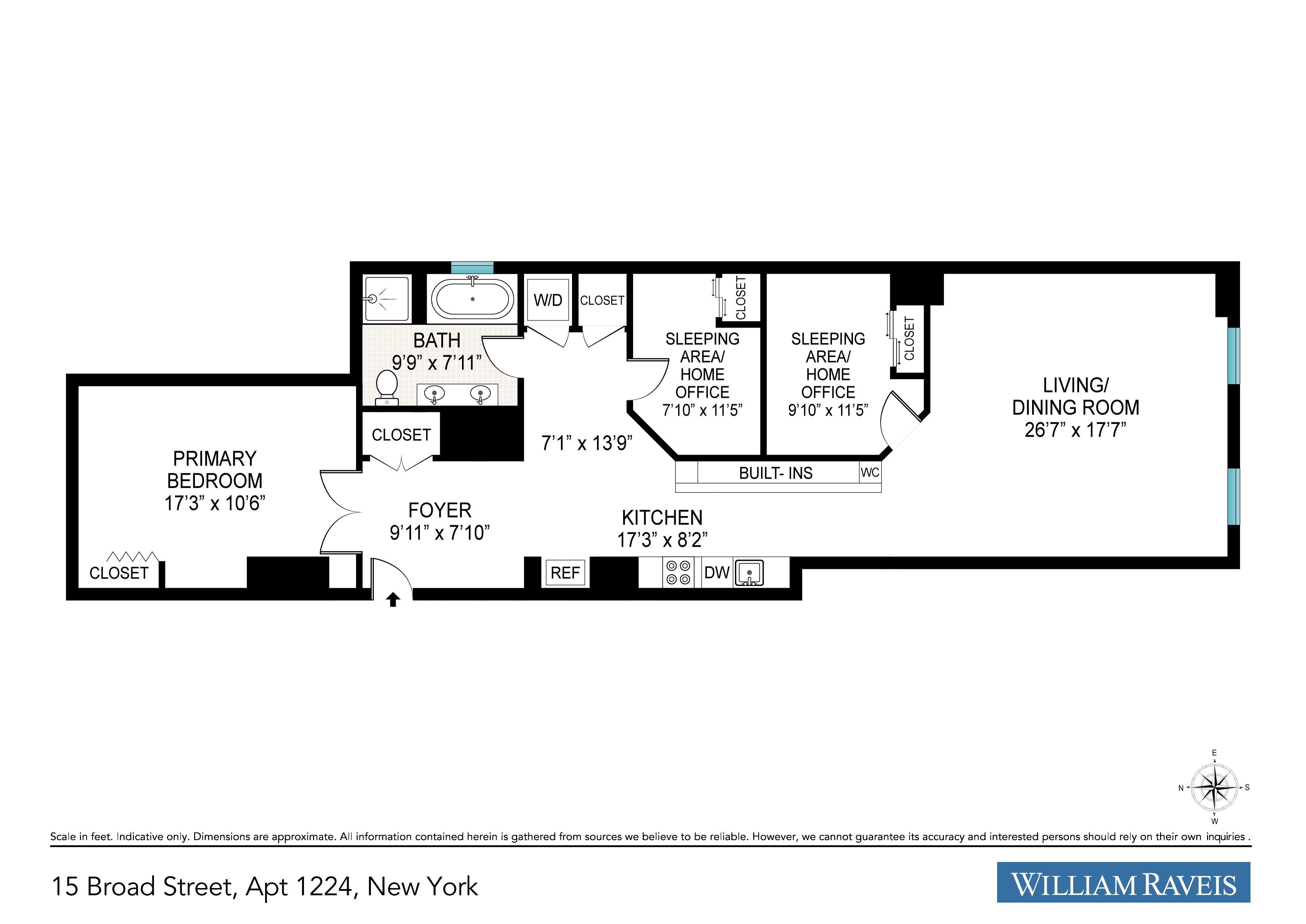 Floorplan for 15 Broad Street, 1224