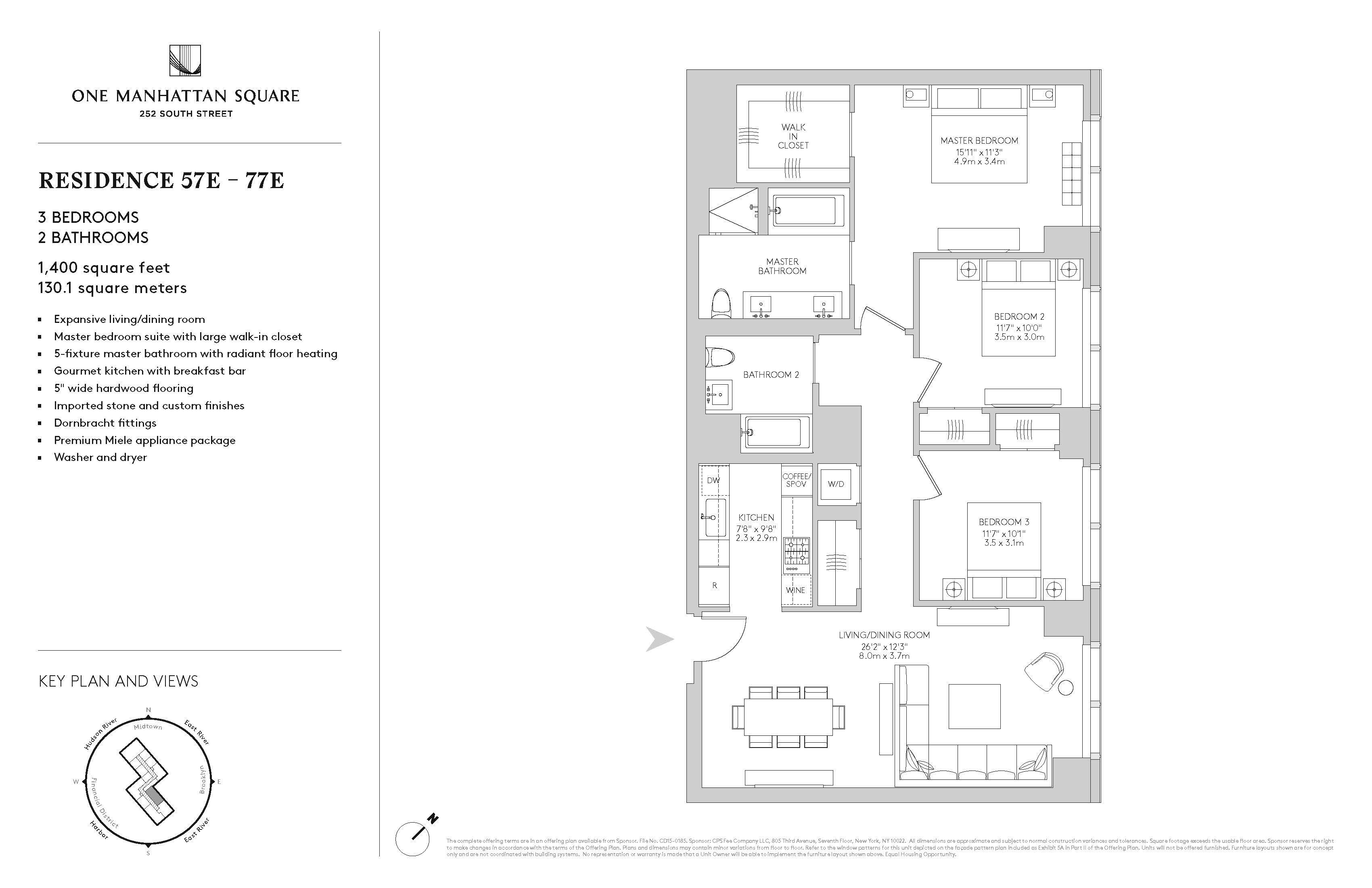 Floorplan for 252 South Street, 73E