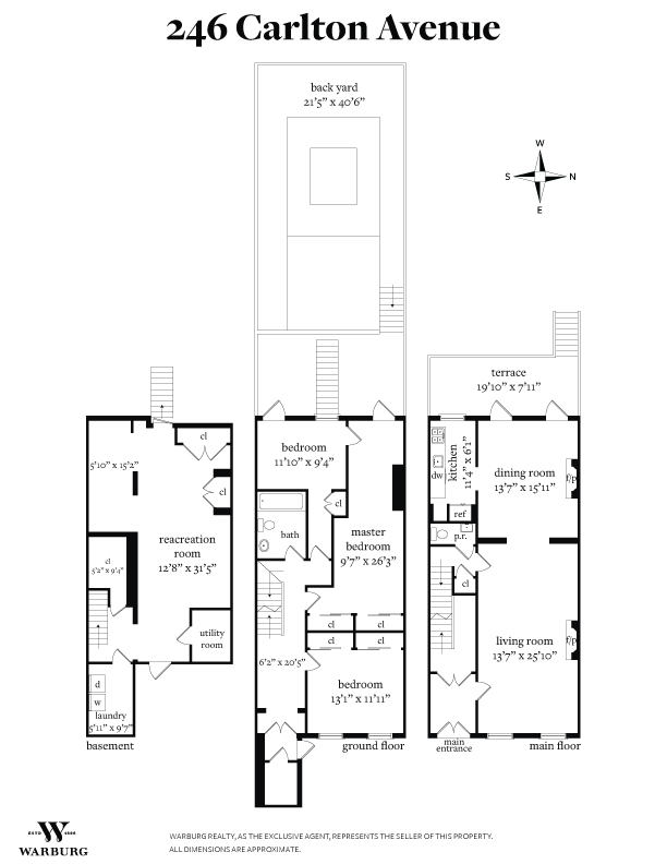 Floorplan for 246 Carlton Avenue, 1