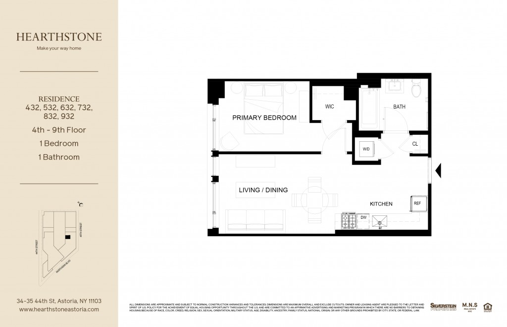 Floorplan for 34-35 44th Street, 432