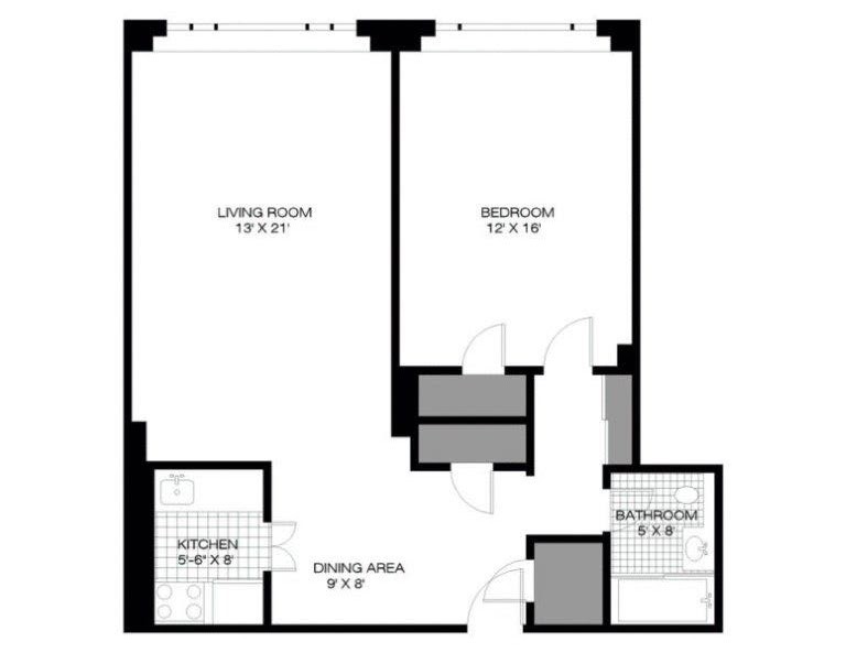 Floorplan for 166 East 63rd Street, 11E