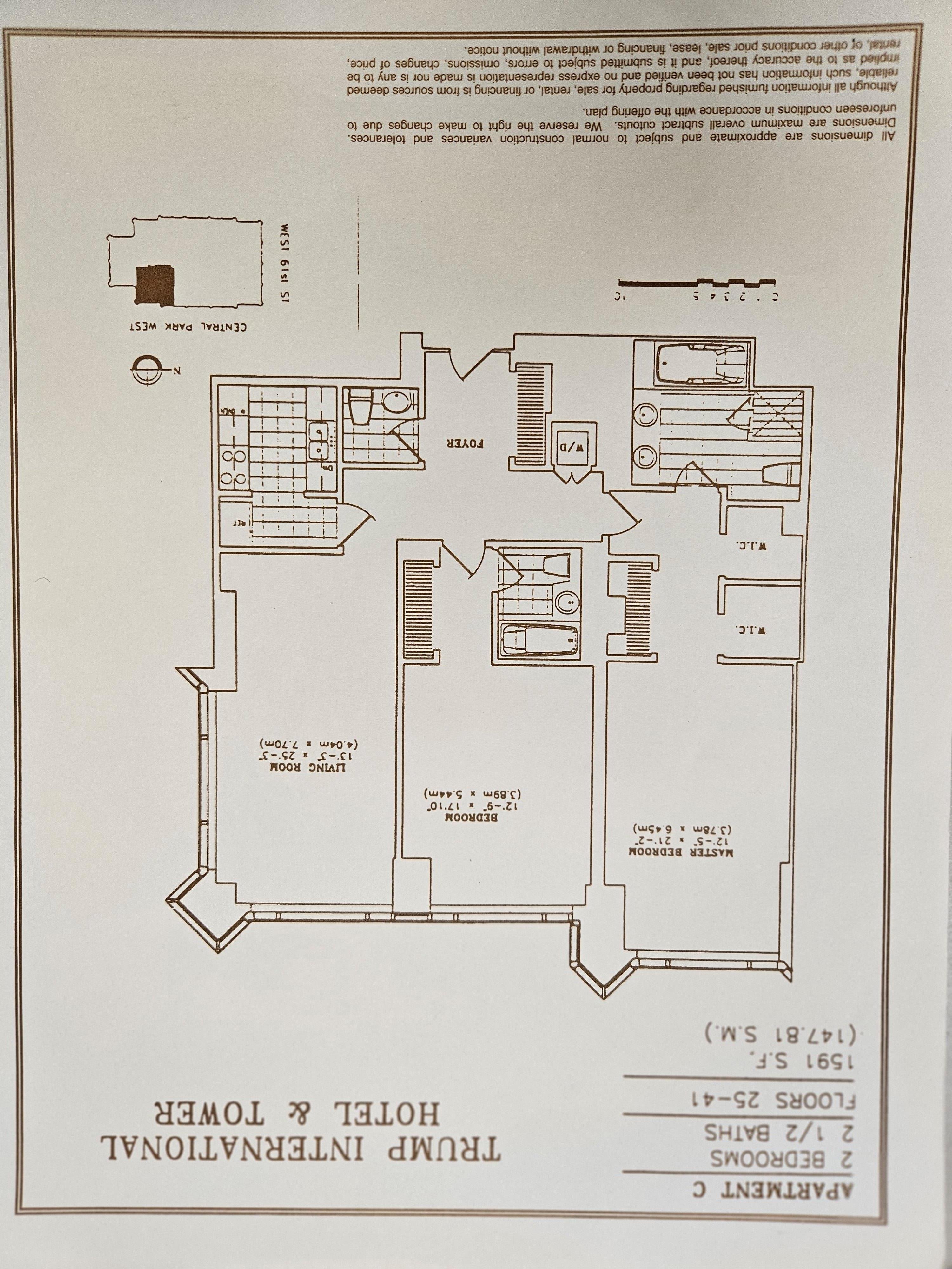 Floorplan for 1 Central Park, 39-C