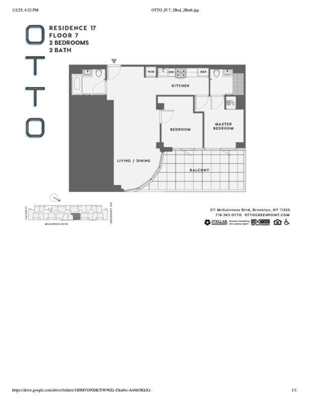 Floorplan for 211 Mc Guinness Boulevard, 717