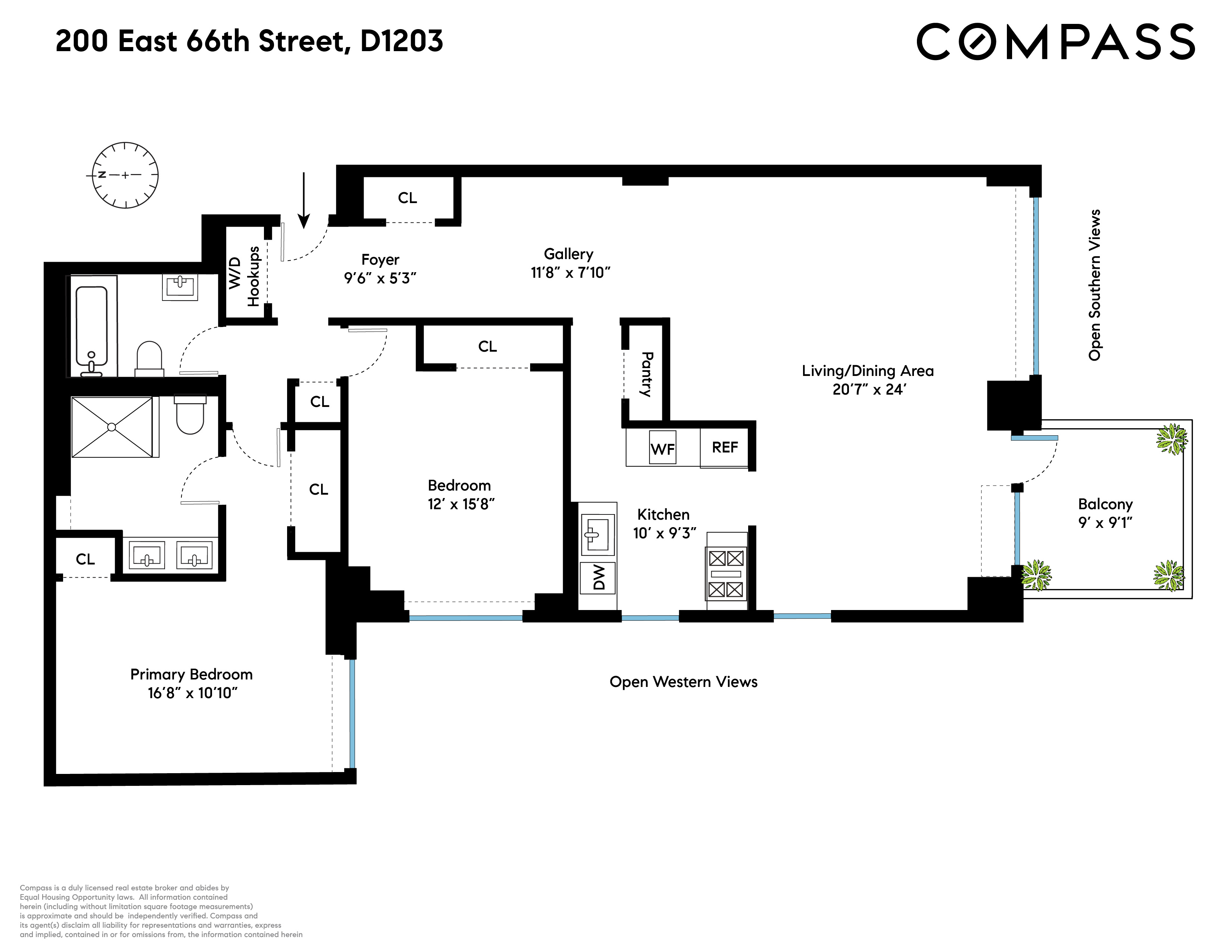 Floorplan for 200 East 66th Street, D1203