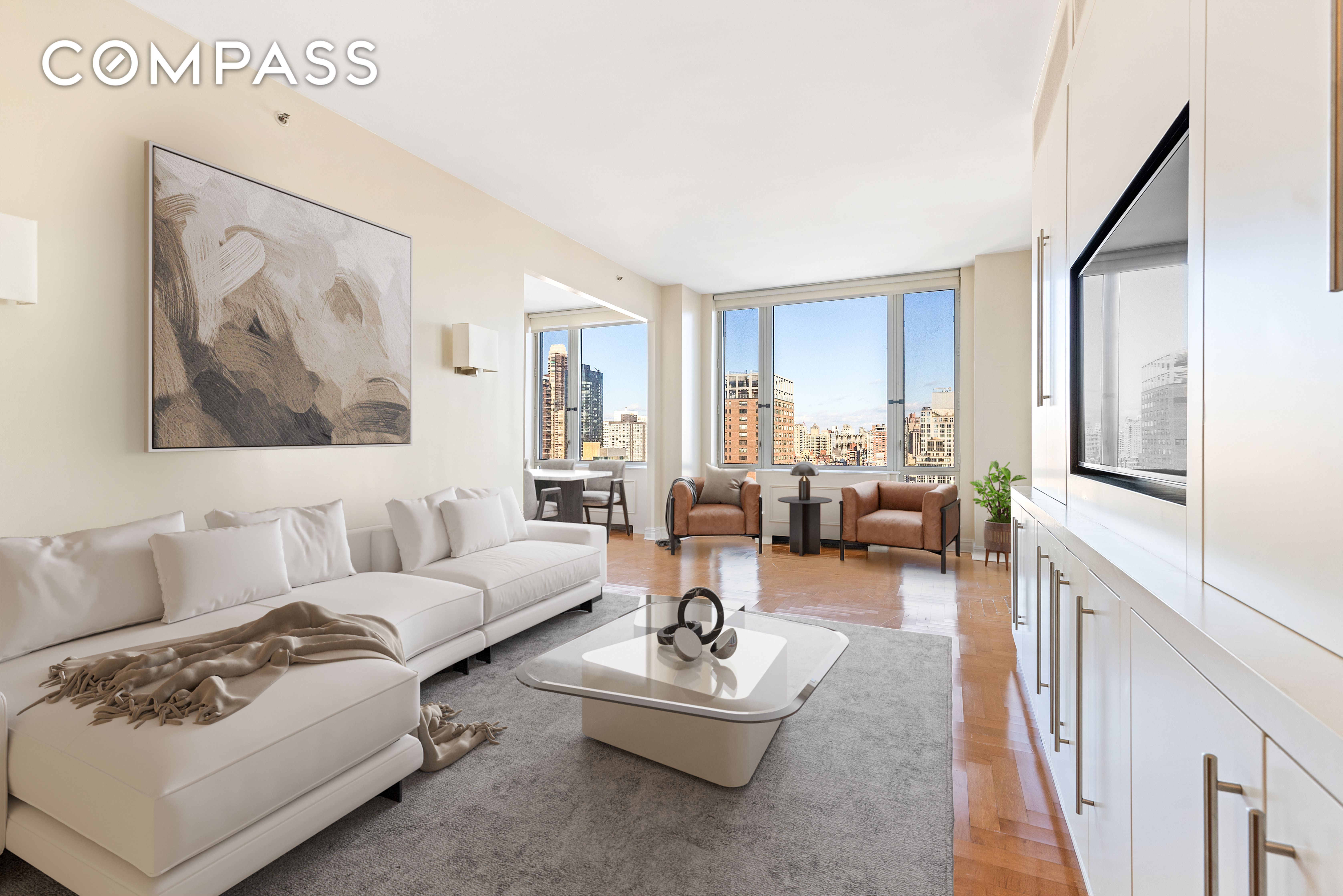 401 East 61st Street 26C, Lenox Hill, Upper East Side, NYC - 3 Bedrooms  
3.5 Bathrooms  
5 Rooms - 