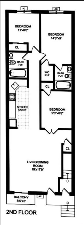 Floorplan for 699 Lafayette Avenue, 2