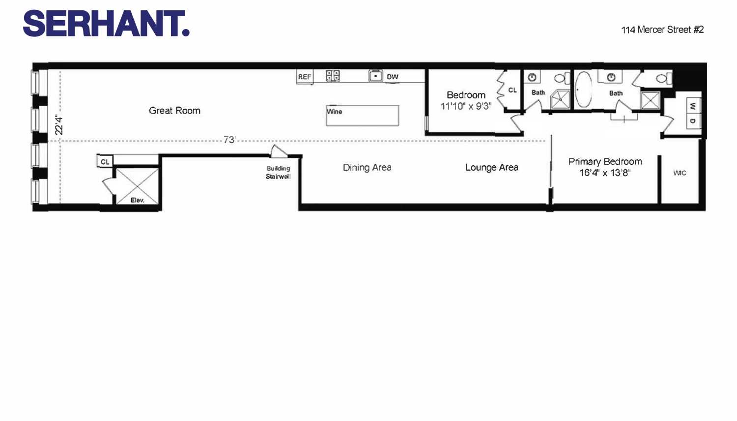 Floorplan for 114 Mercer Street, 2