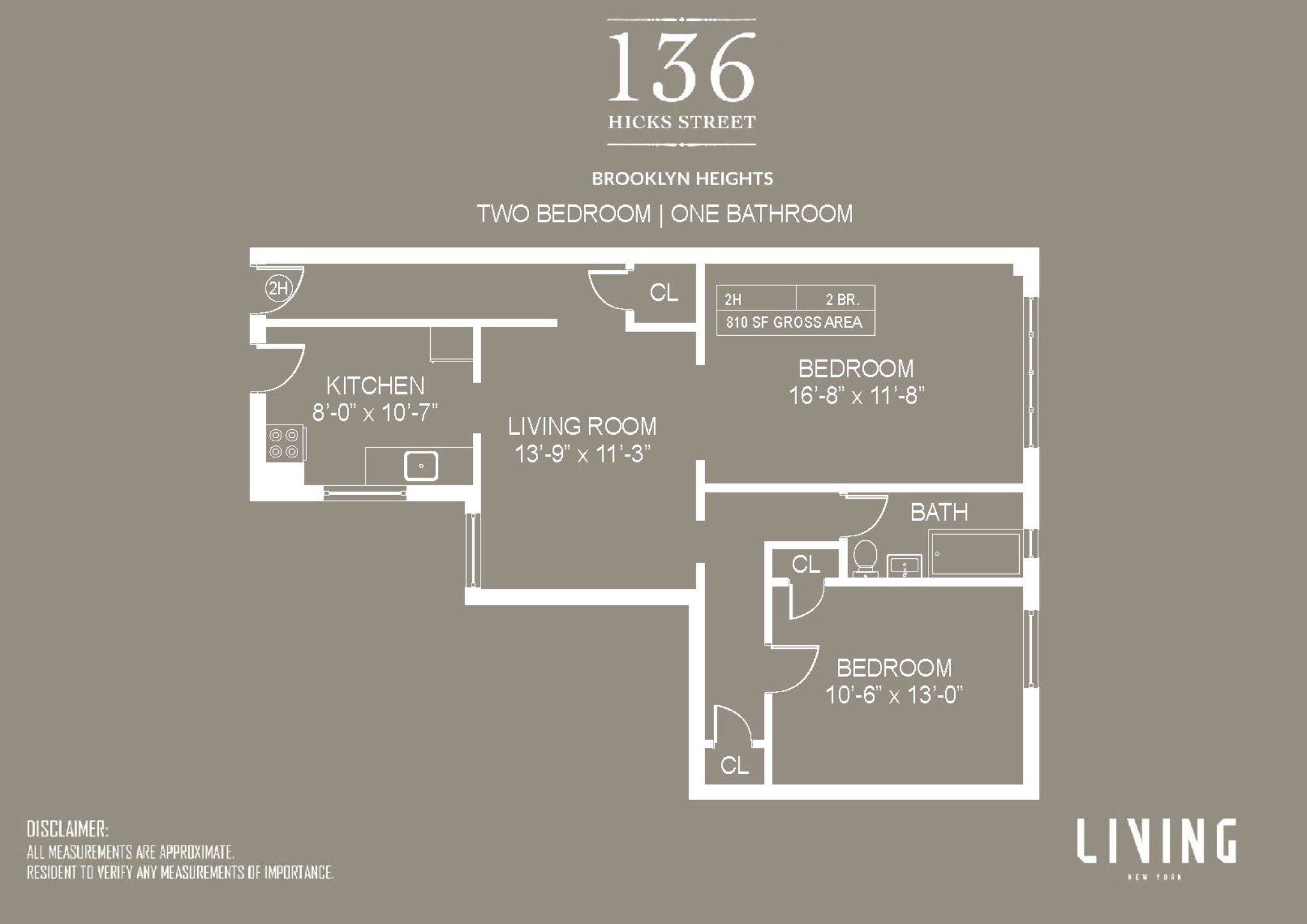 Floorplan for 136 Hicks Street, 3H1