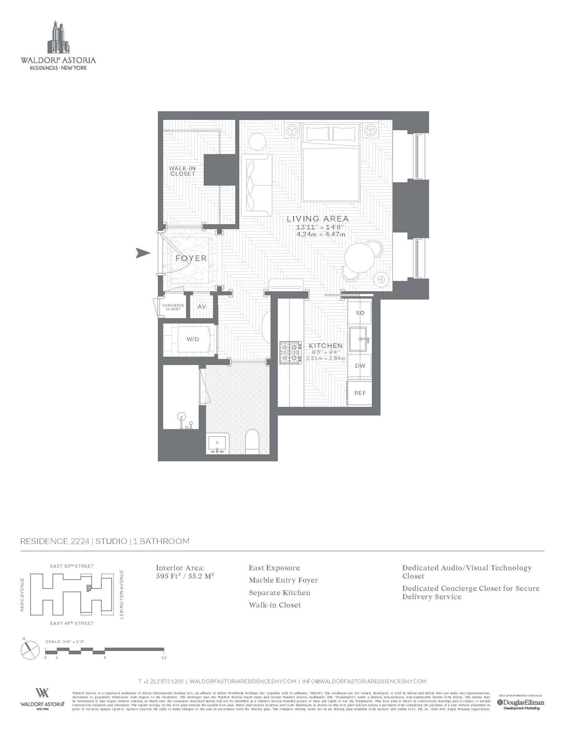 Floorplan for 301 Park Avenue, 2224