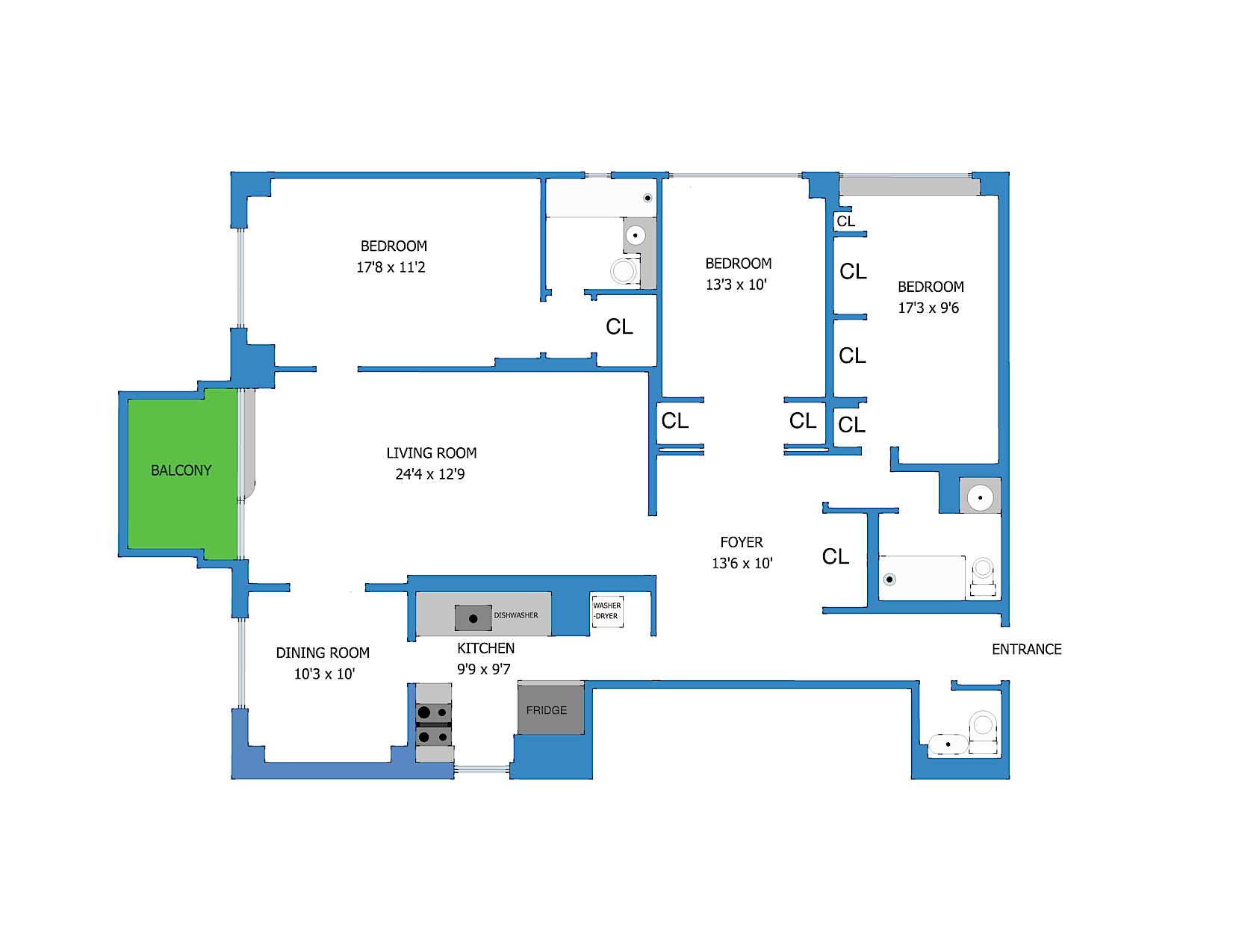 Floorplan for 45 East 89th Street, 23E