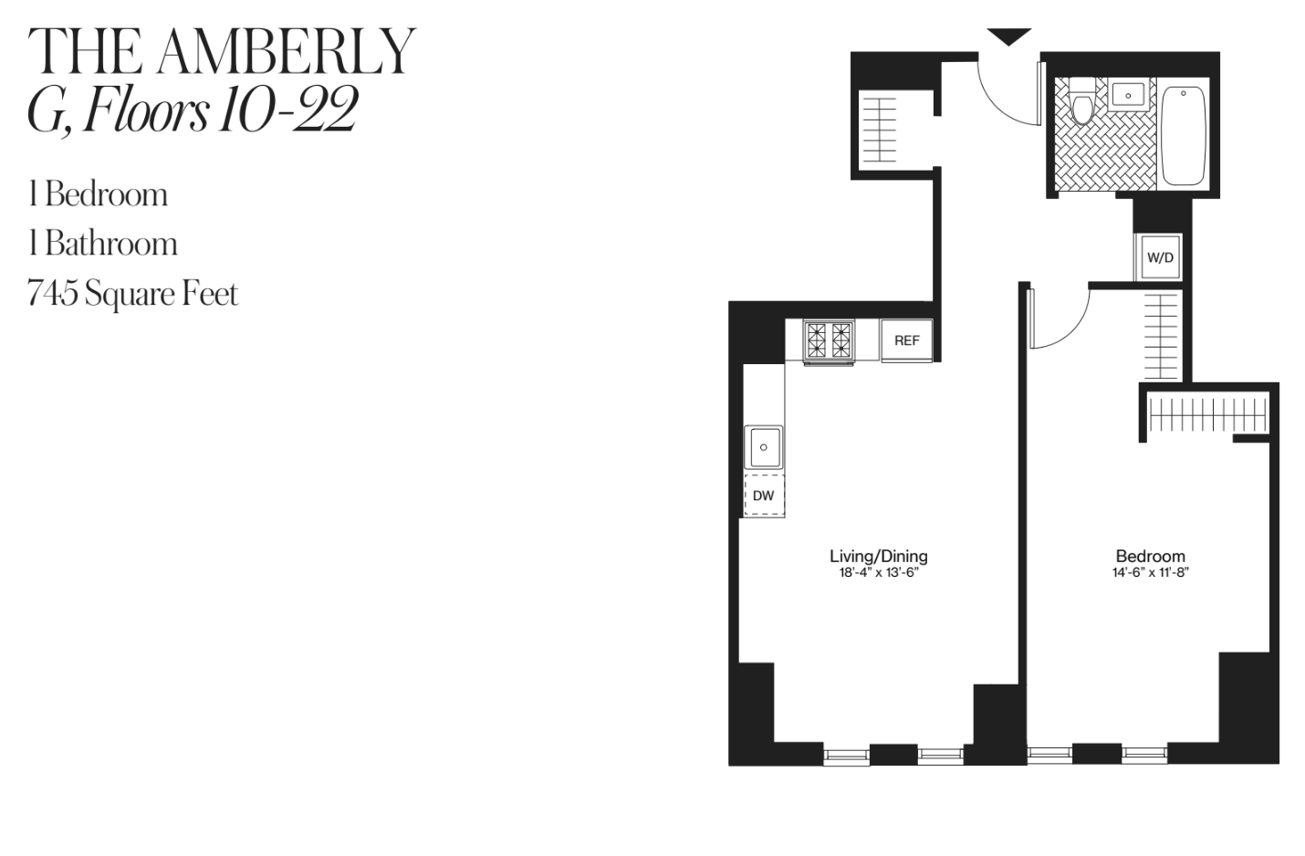 Floorplan for 120 Nassau Street, 12G