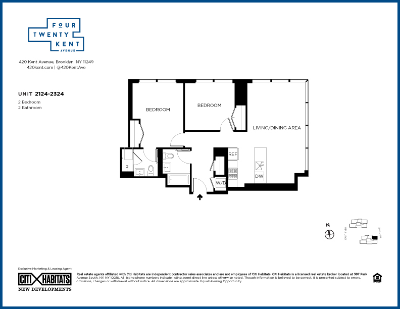 Floorplan for 420 Kent Avenue, 2124