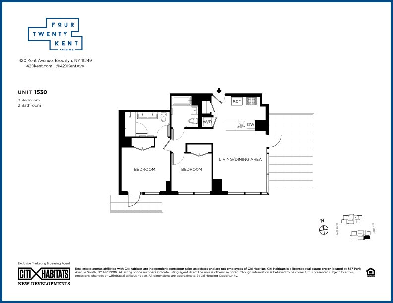 Floorplan for 420 Kent Avenue, 1530