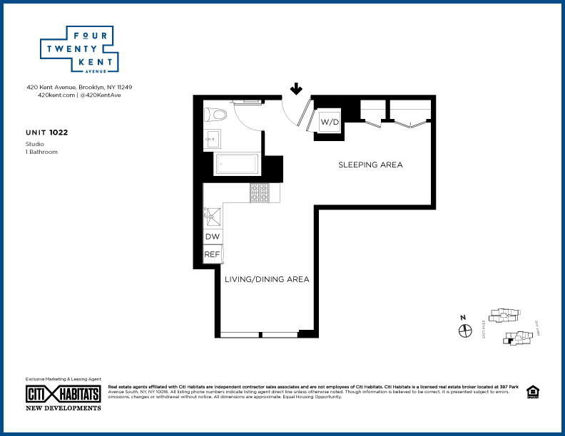 Floorplan for 420 Kent Avenue, 1022