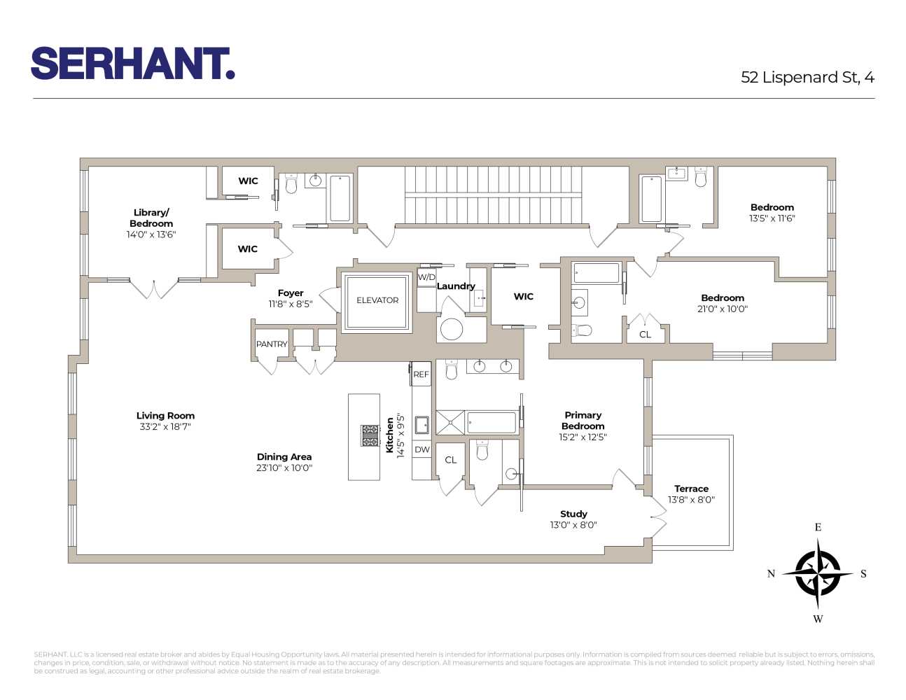 Floorplan for 52 Lispenard Street, 4