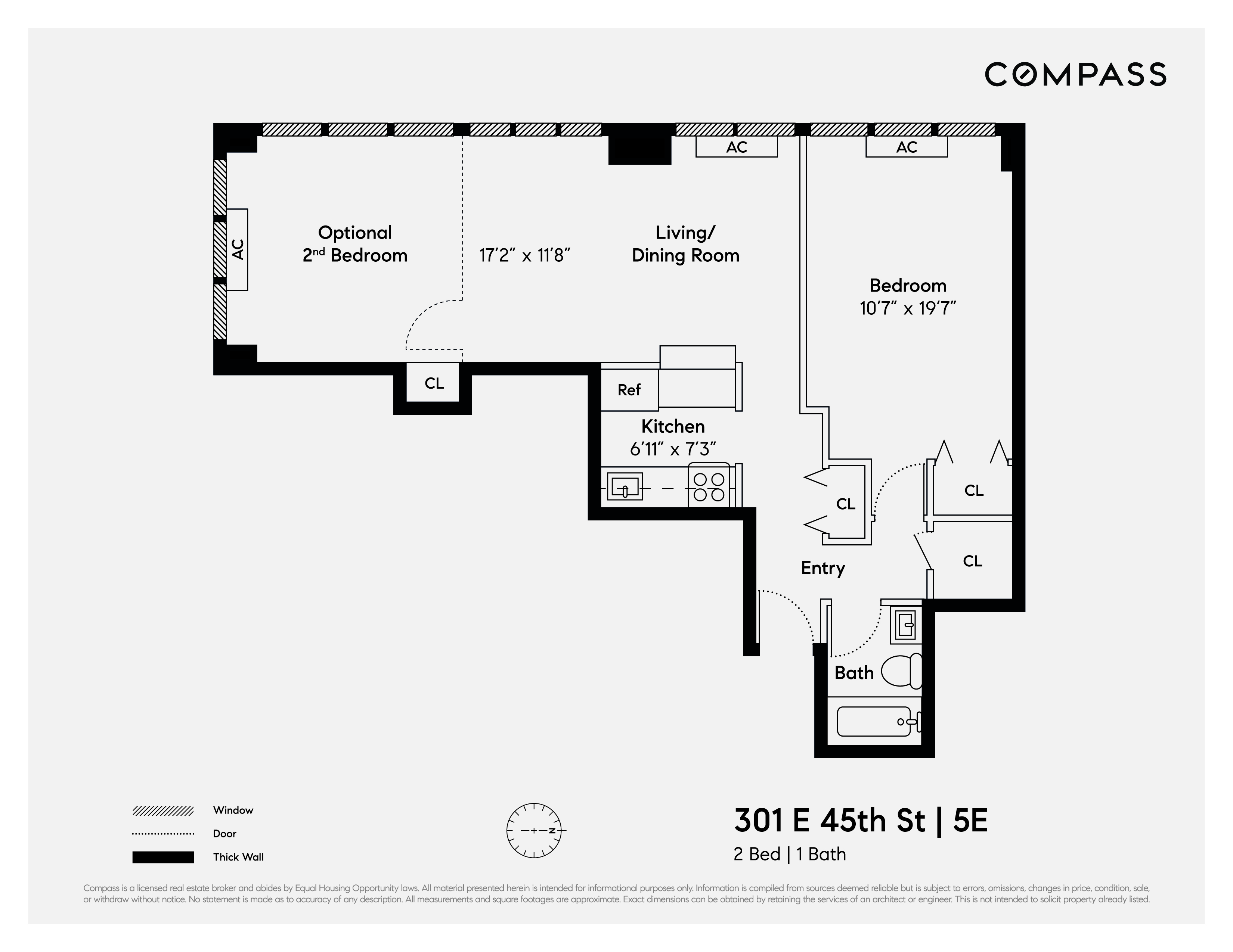 Floorplan for 301 East 45th Street, 5E