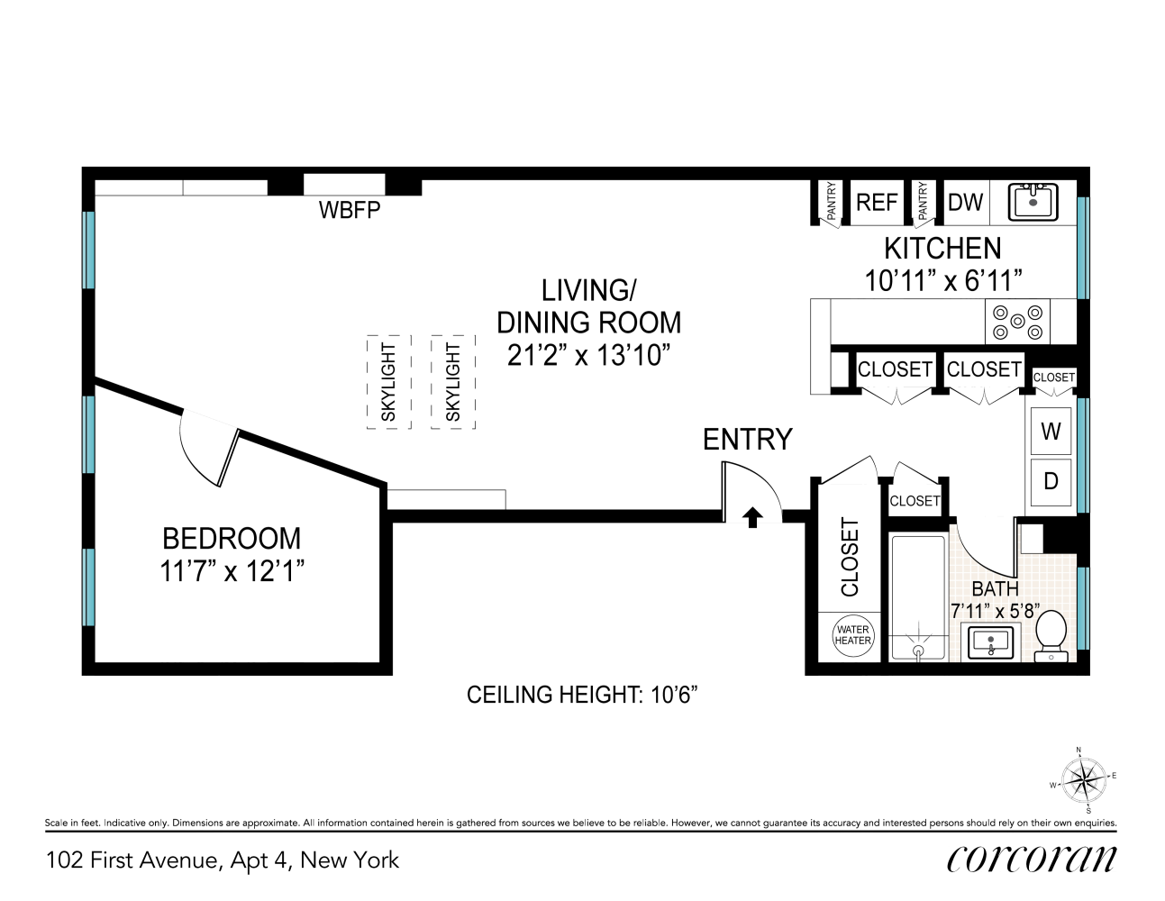 Floorplan for 102 1st Avenue, 4