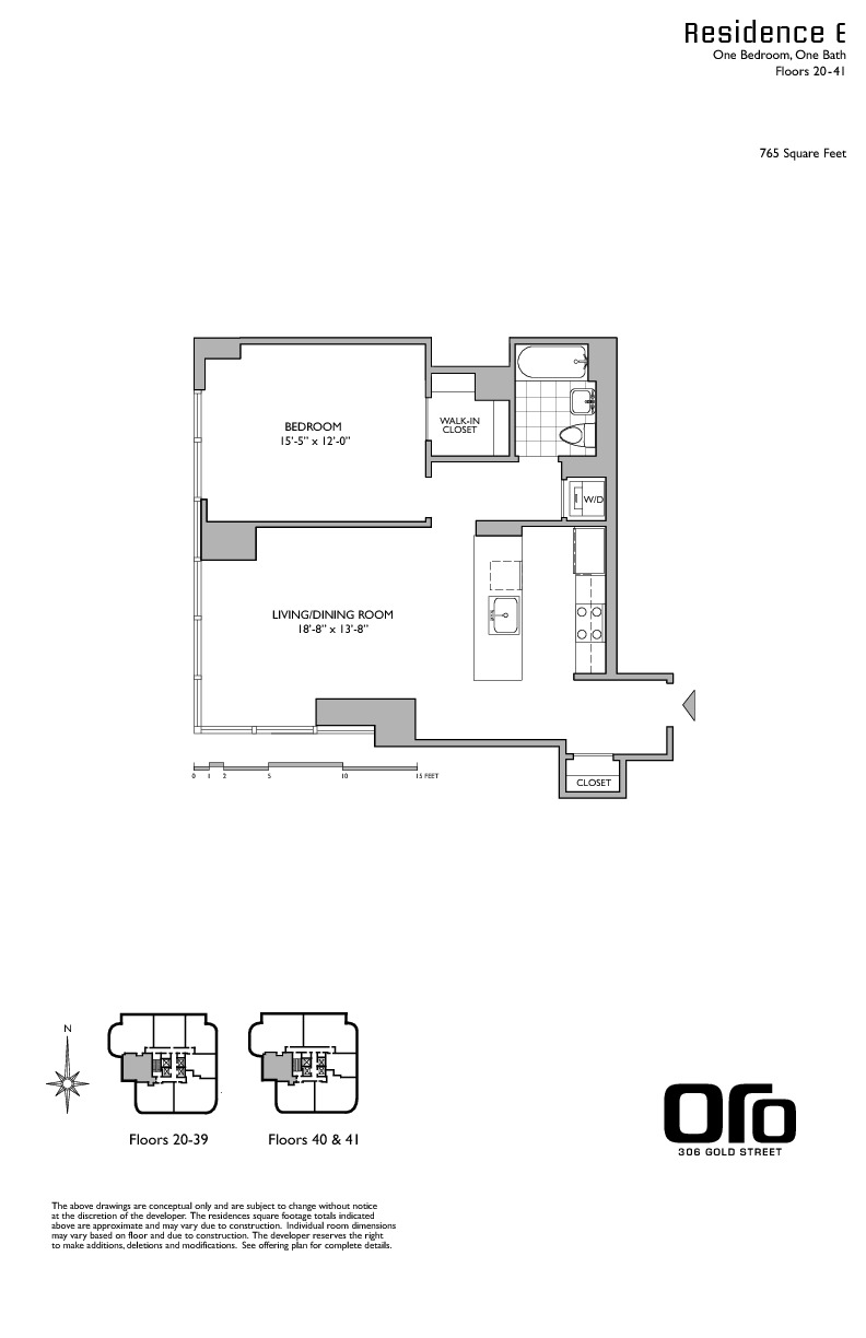 Floorplan for 306 Gold Street, 33E