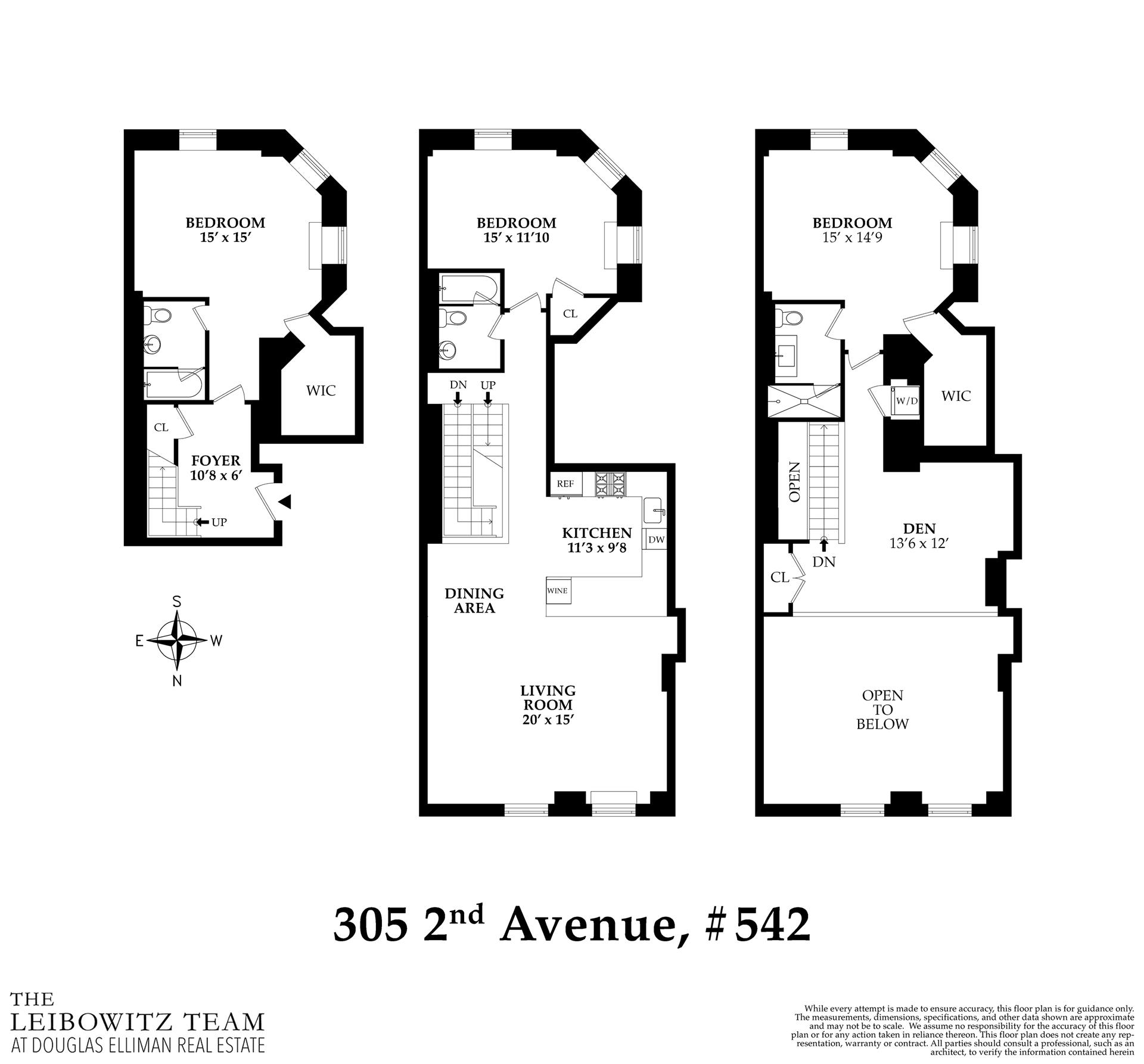 Floorplan for 305 2nd Avenue, 542