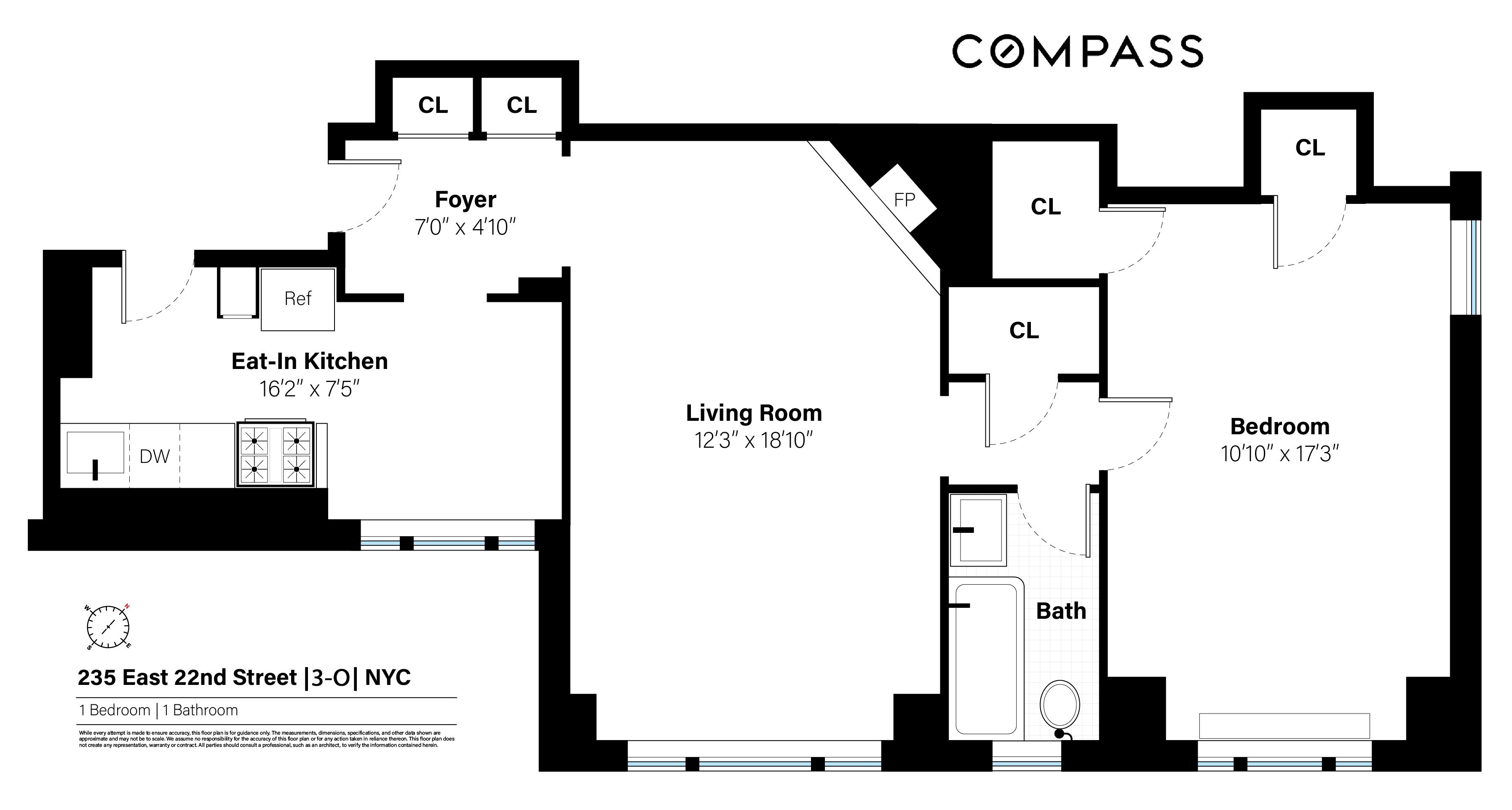 Floorplan for 235 East 22nd Street, 3O