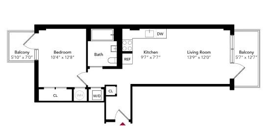 Floorplan for 27-09 40th Avenue, 3-J