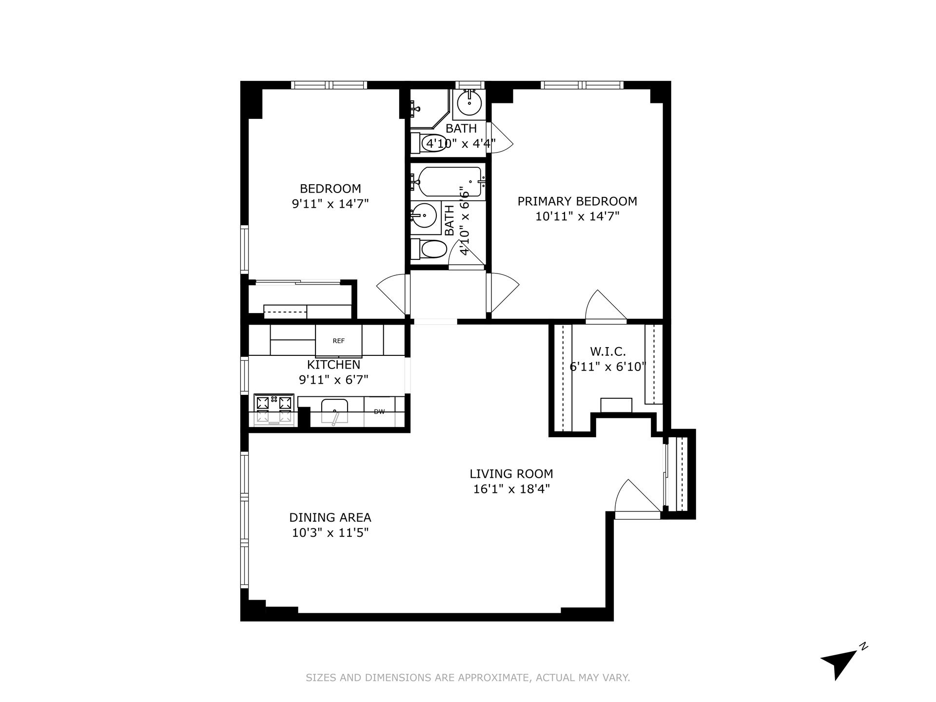 Floorplan for 240 East 76th Street, 14M