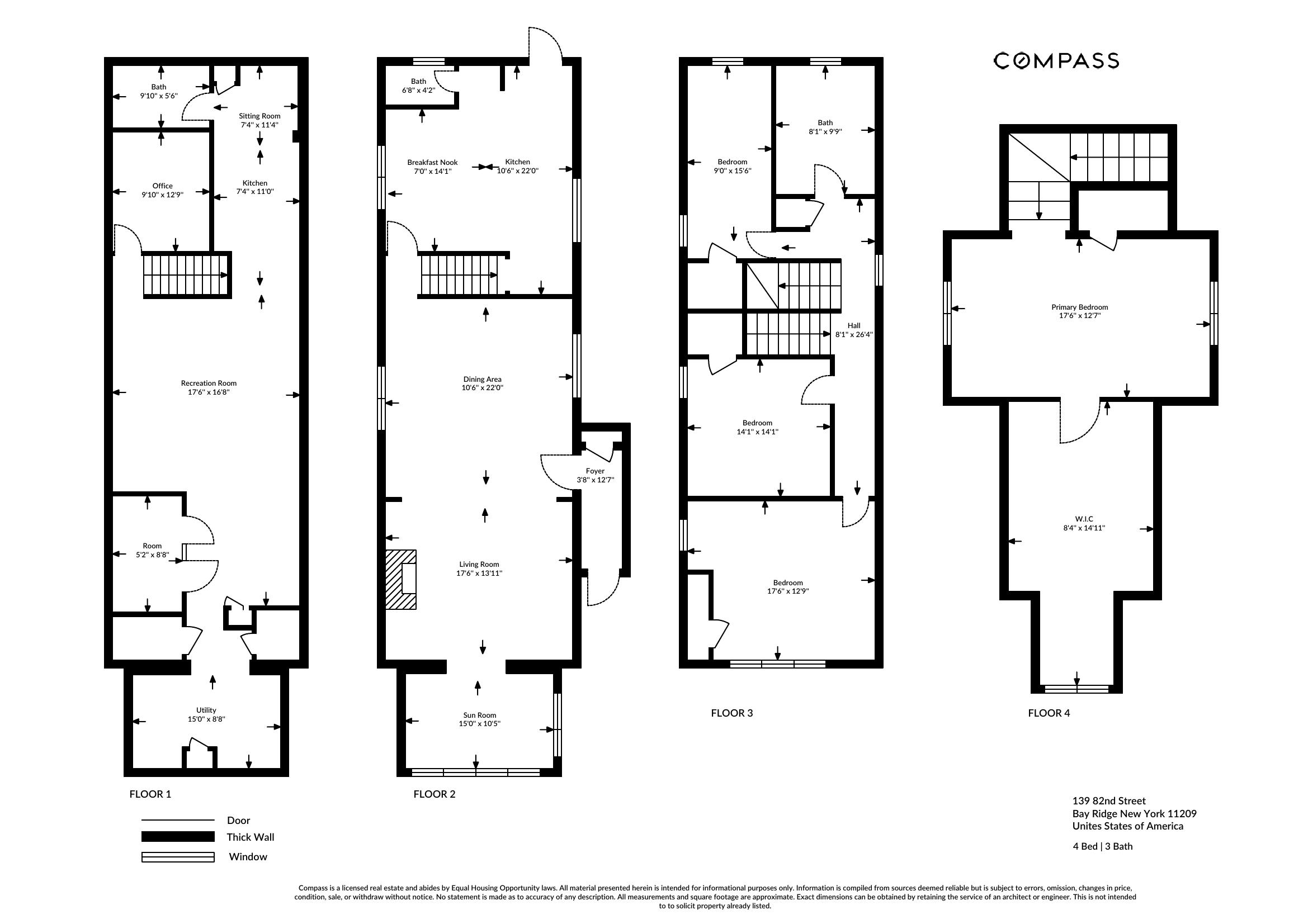 Floorplan for 139 82nd Street