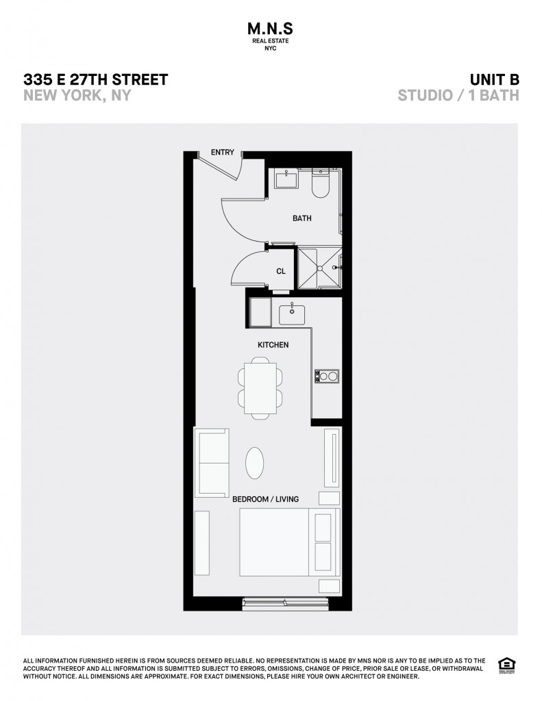 Floorplan for 335 East 27th Street, 8-B