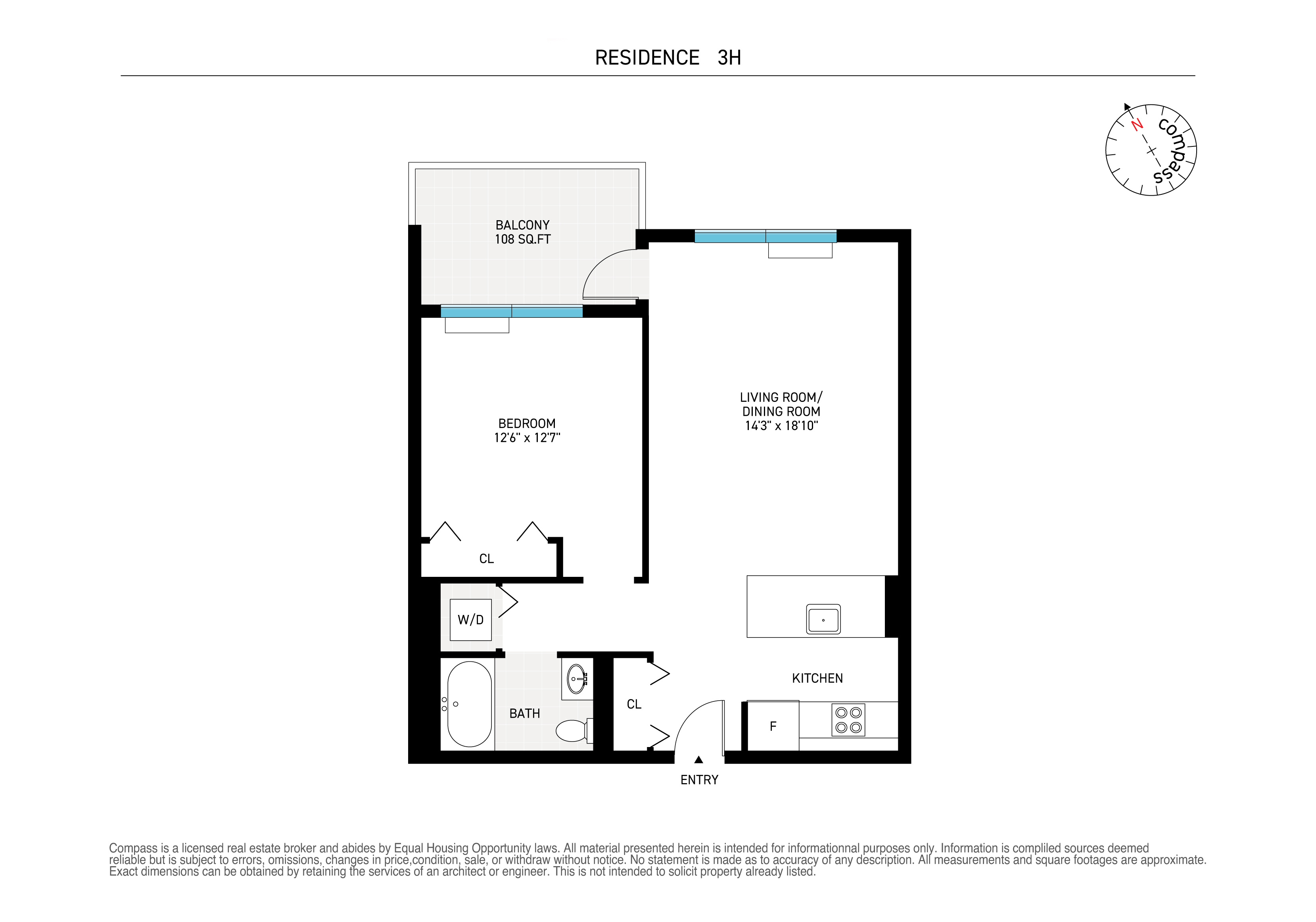 Floorplan for 48-21 5th Street, 3H