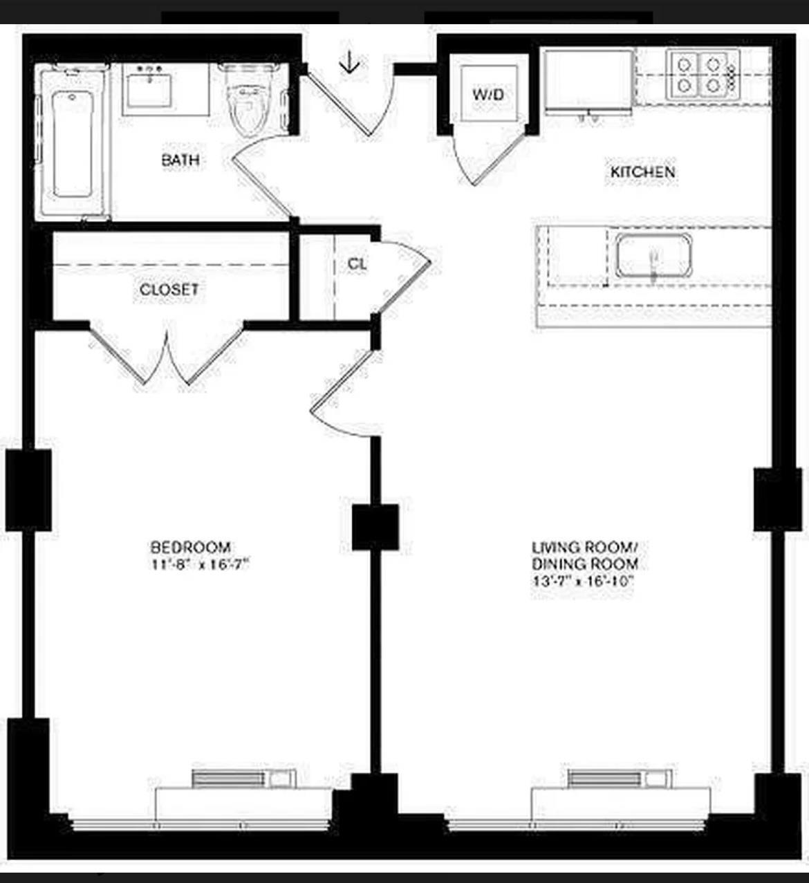 Floorplan for 5-09 48th Avenue, 3-F