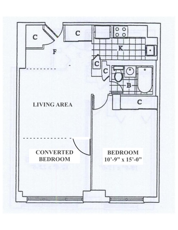 Floorplan for 333 East 34th Street, 16G