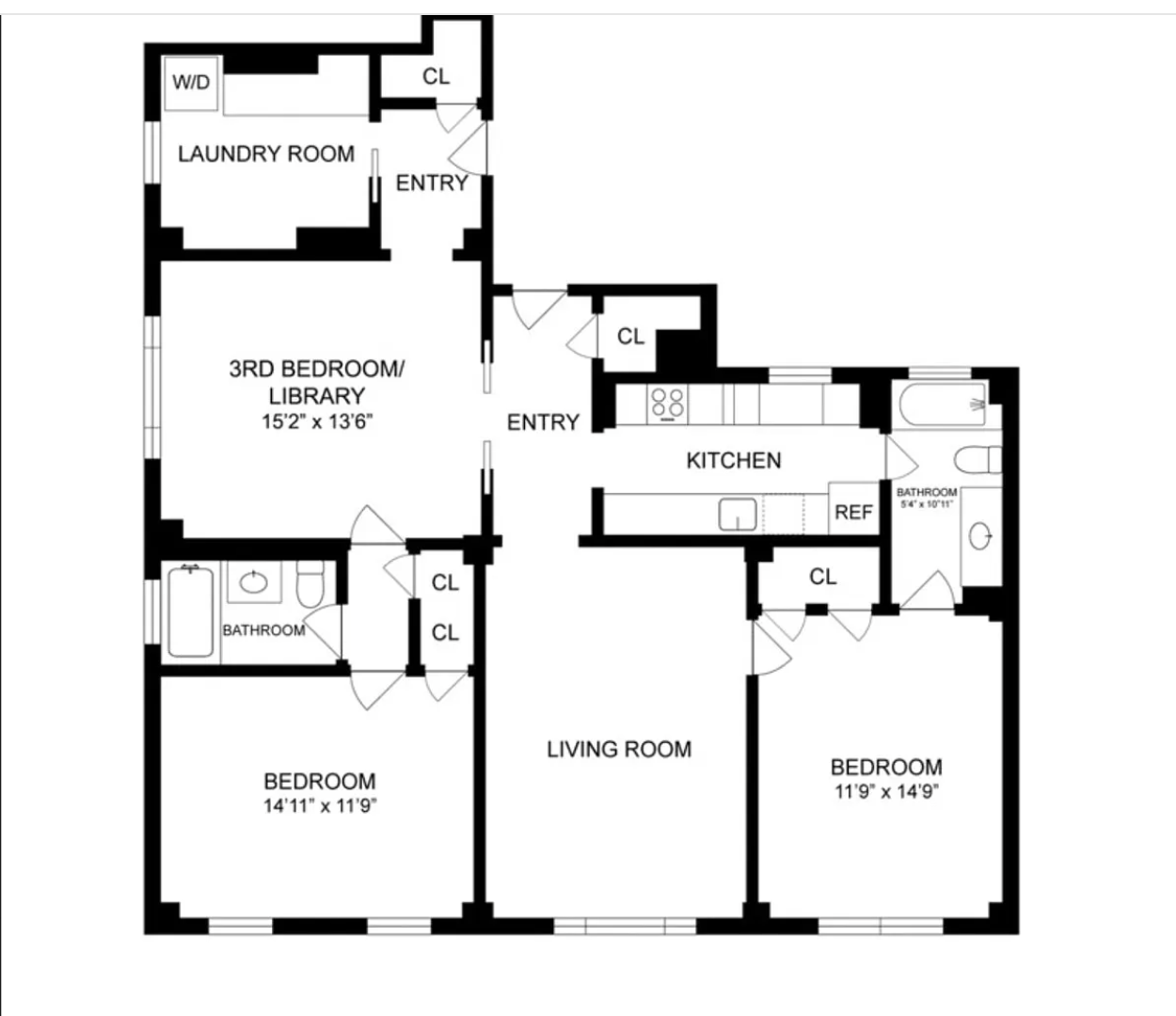 Floorplan for 146 East 49th Street, 6CD