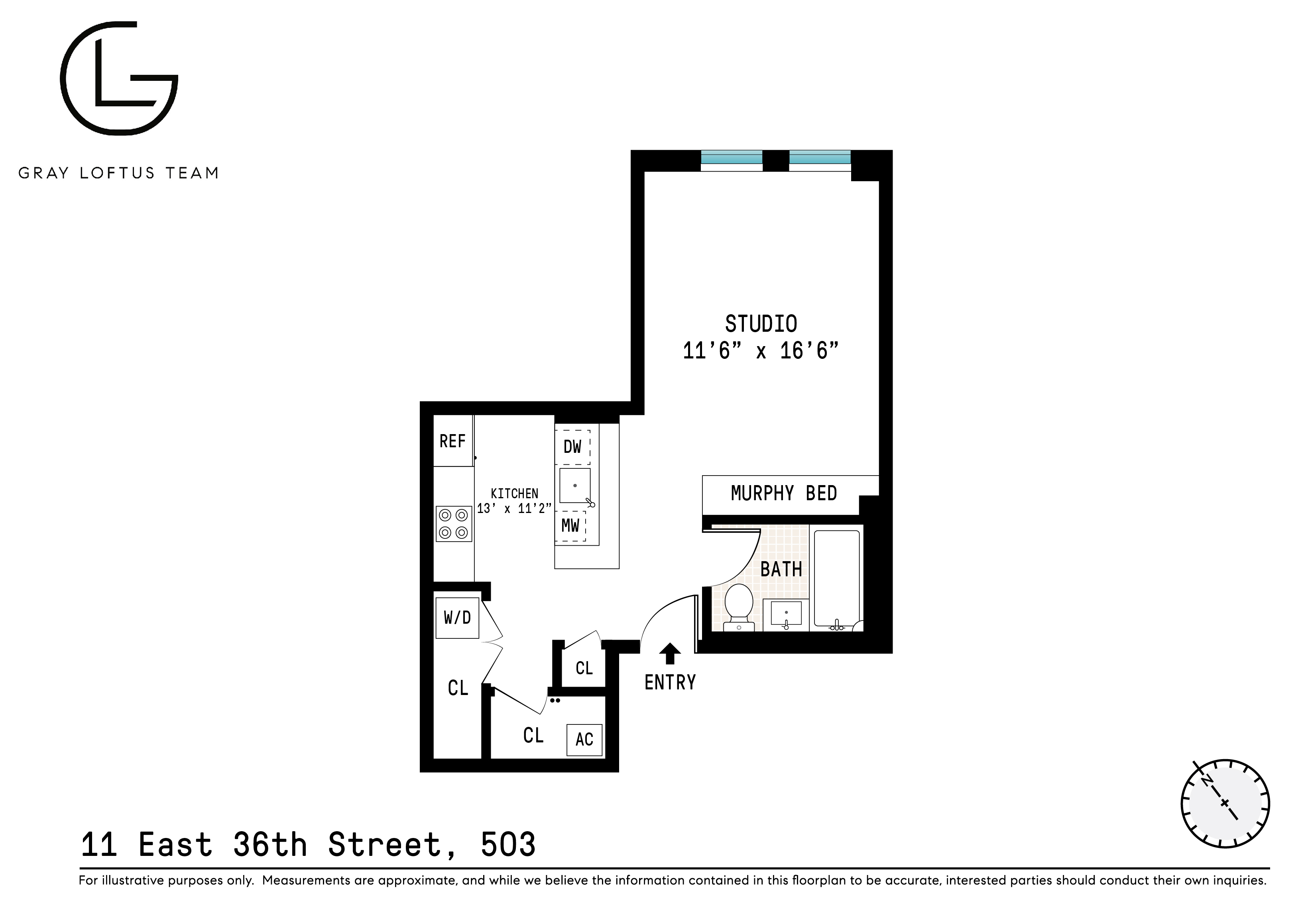 Floorplan for 11 East 36th Street, 503