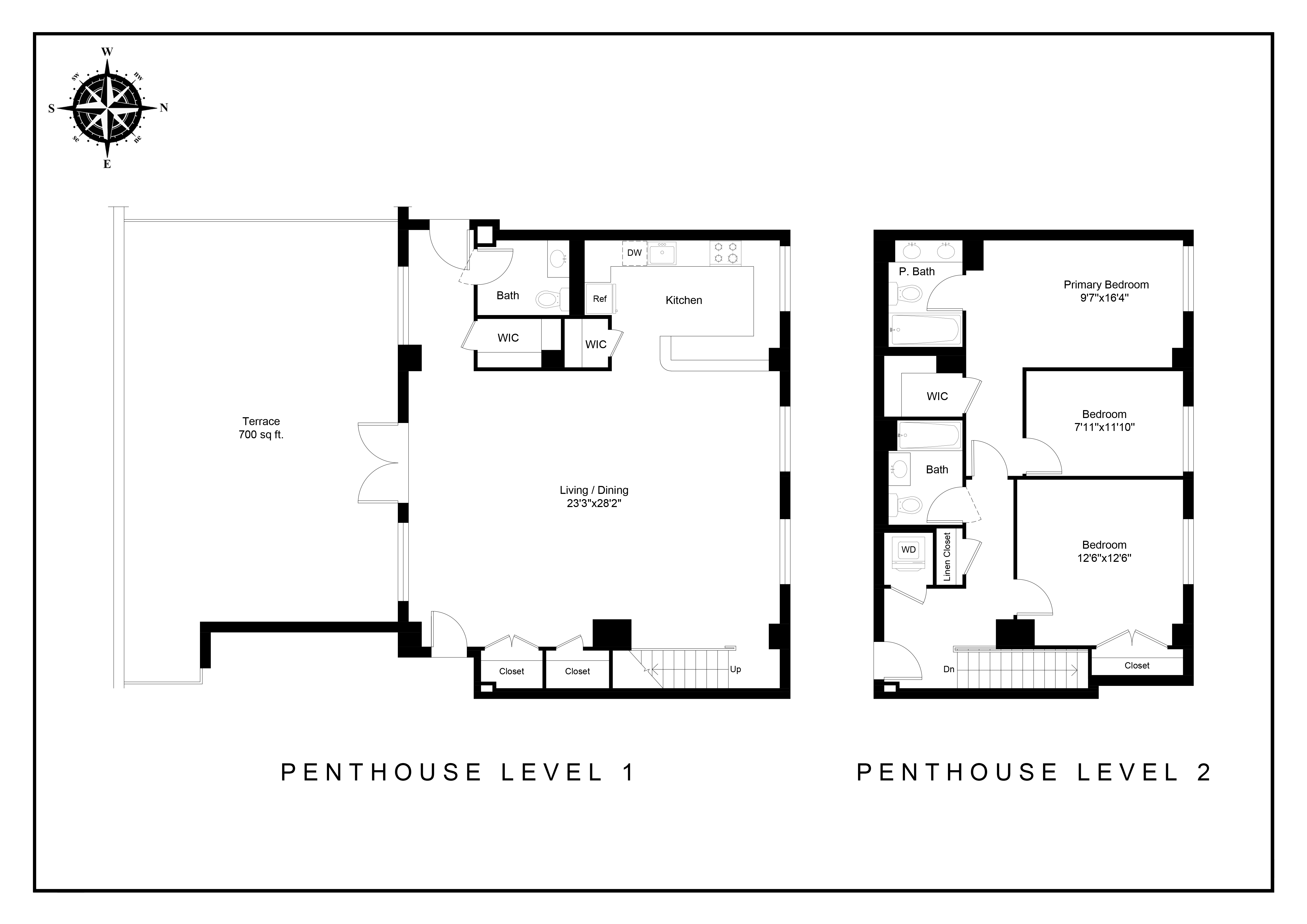 Floorplan for 313 West 119th Street, PHE