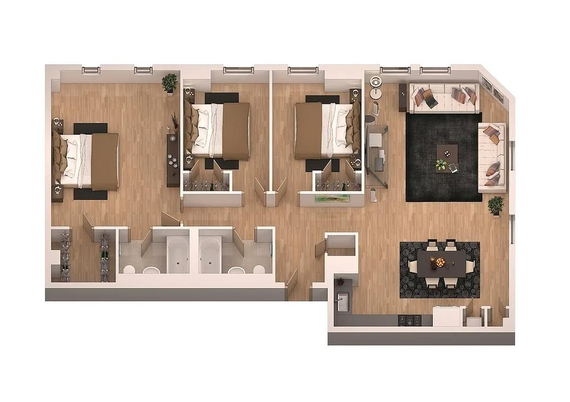 Floorplan for 135 William Street, 4-B