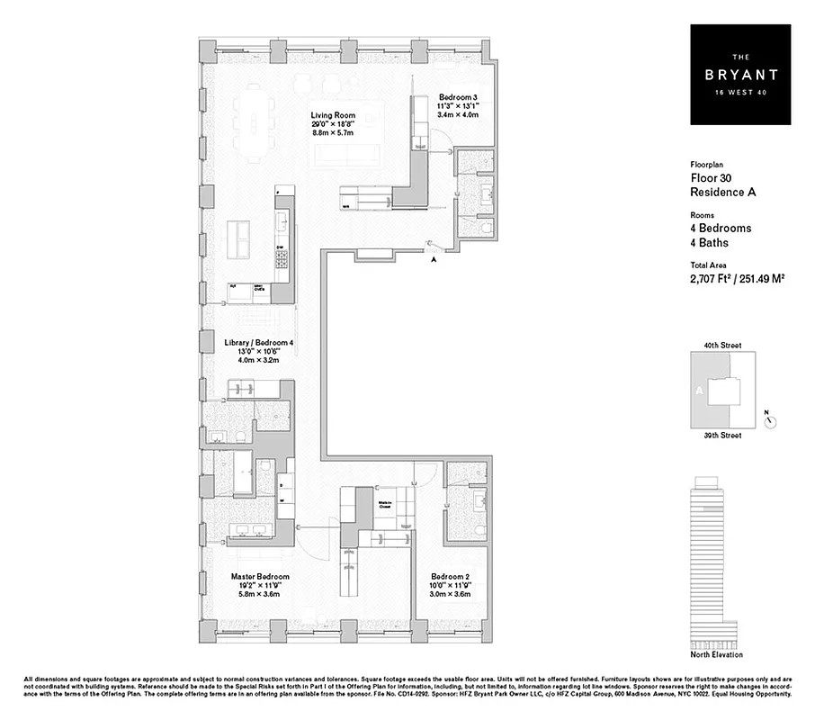 Floorplan for 16 West 40th Street, 30A