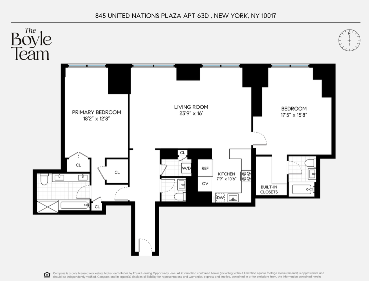 Floorplan for 845 United Nations Plaza, 63D