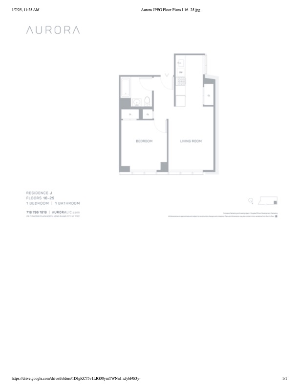 Floorplan for 29-11 Queens Plaza Nor, 17J