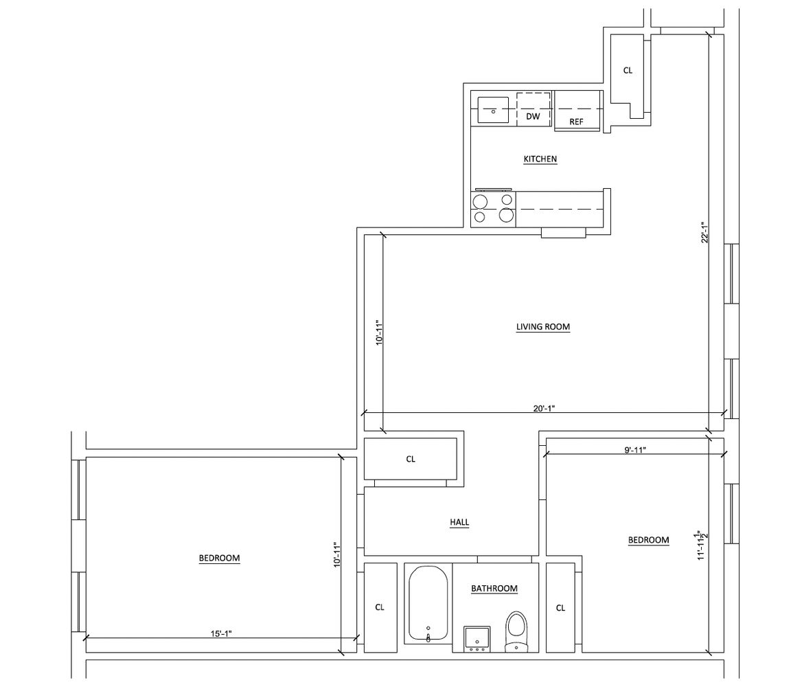 Floorplan for 597 Grand Avenue, 3M